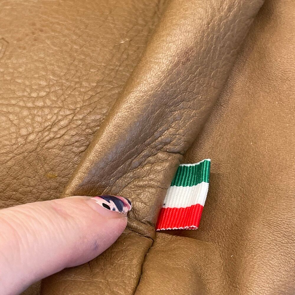 Prodotto Artigianale Vera Pelle Toro Firenze Italian Leather Shoulder Bag Purse - Picture 5 of 11